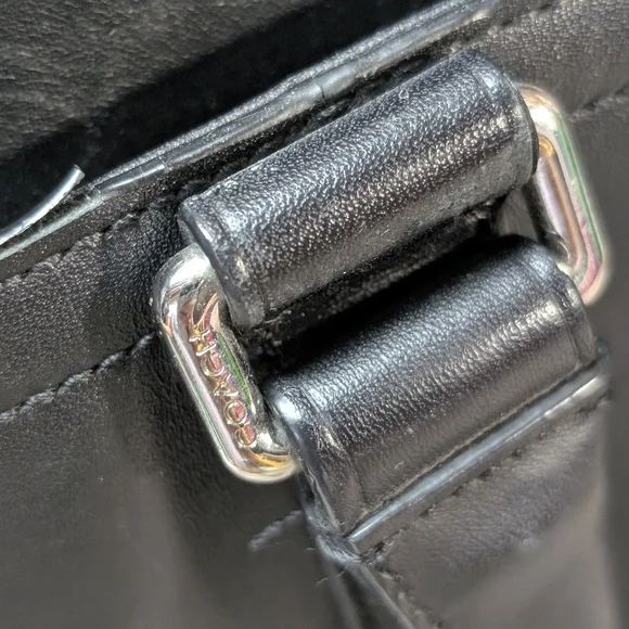 Coach Black Leather Men's Bag - Picture 13 of 15